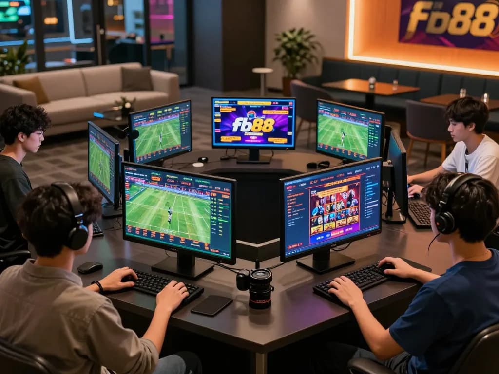 Engaged users enjoying the fb88 online betting platform showcasing live sports and casino games in a modern digital environment.