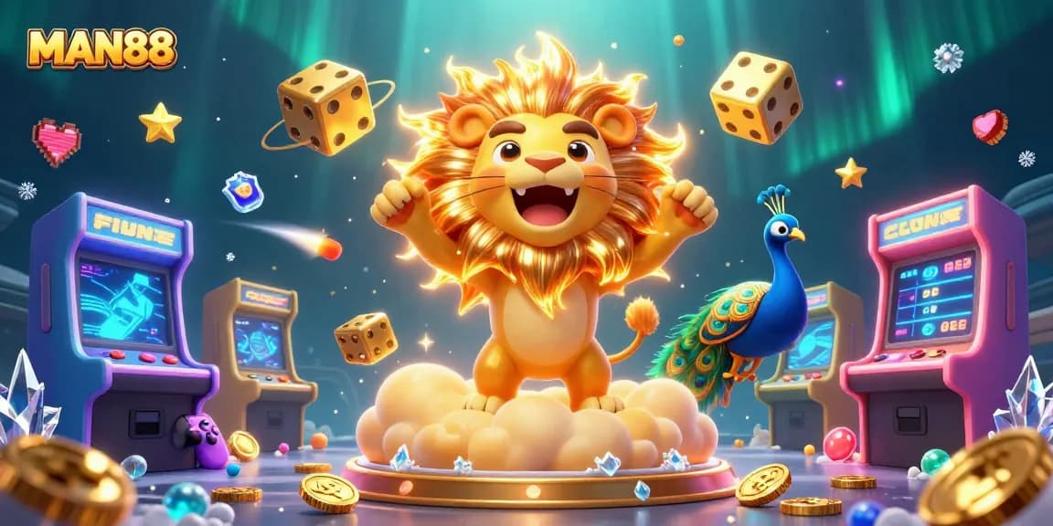 Engage with MAN88 as you explore vibrant casino gaming elements and rich 3D characters in action.