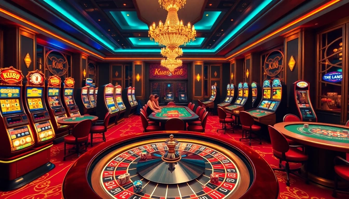 Experience thrilling casino action with Ku88 at a luxurious online gambling scene.