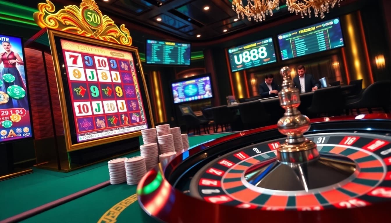 Experience thrilling online gaming at u888 with vibrant casino visuals and dynamic action.