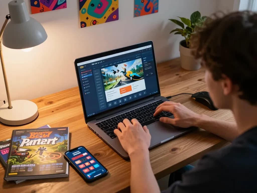 Engaging in Sunwin online gaming at home with strategy notes and betting interface visible.