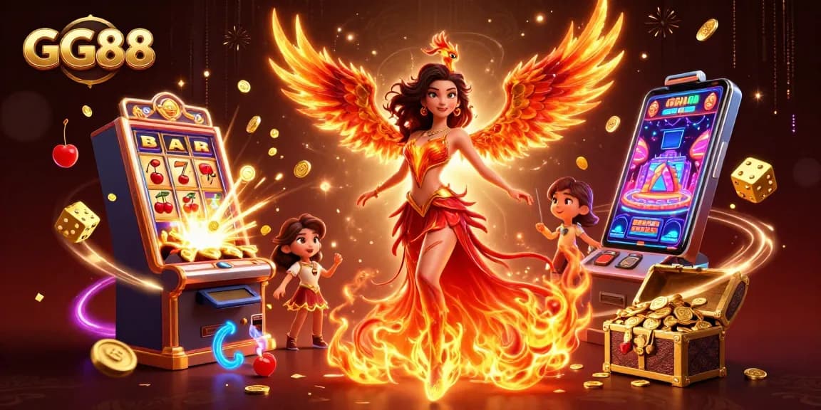Experience thrilling gaming at GG88 with dynamic slots, jackpots, and exciting casino elements in vibrant 3D.