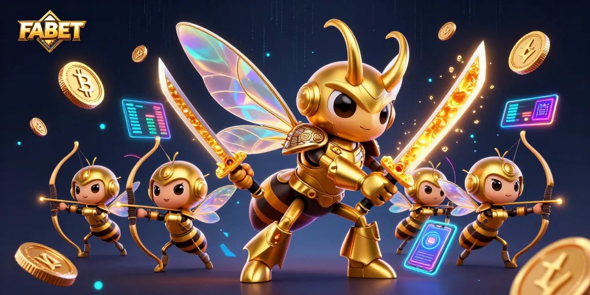 FABET brings exciting crypto gaming to life with vibrant characters and rich casino elements.