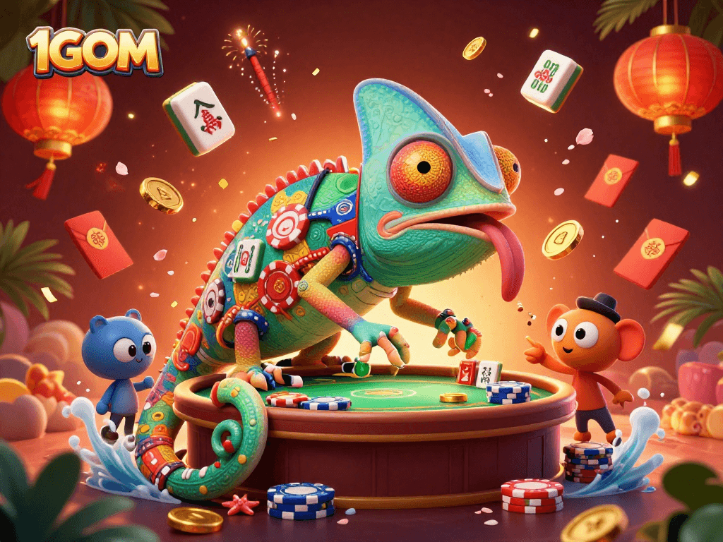 Bet big with 1GOM as the chameleon casino owner enhances the gambling experience.
