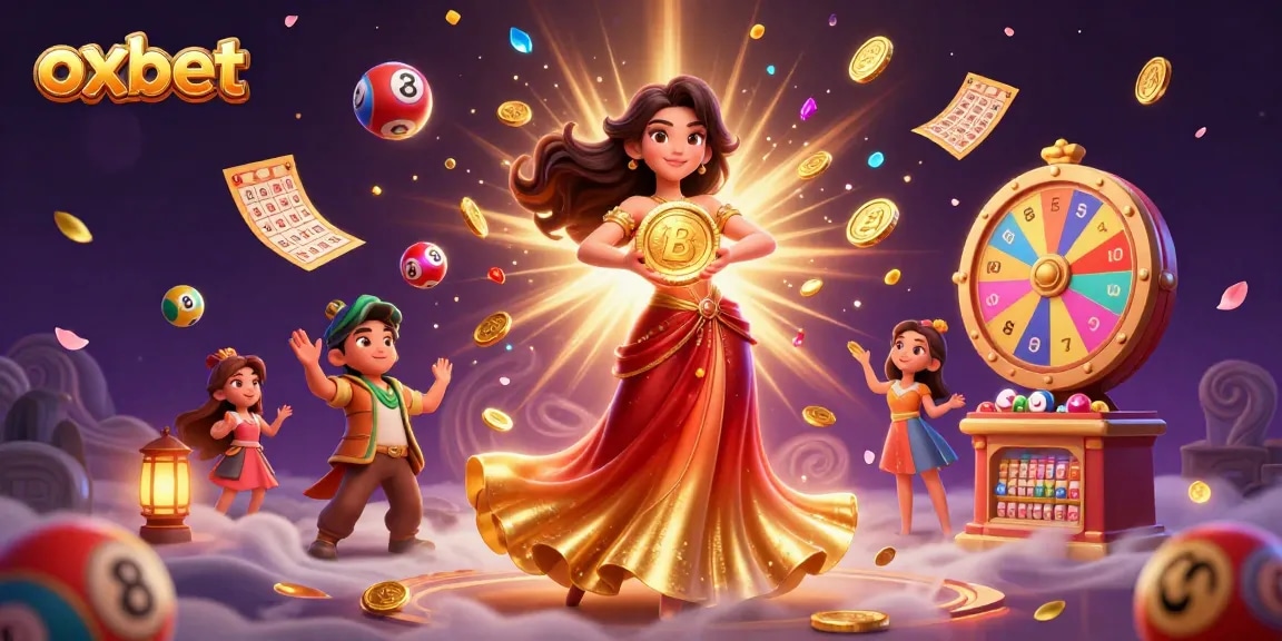 Experience thrilling wins with OXBET's vibrant casino theme, showcasing excitement and fortune.