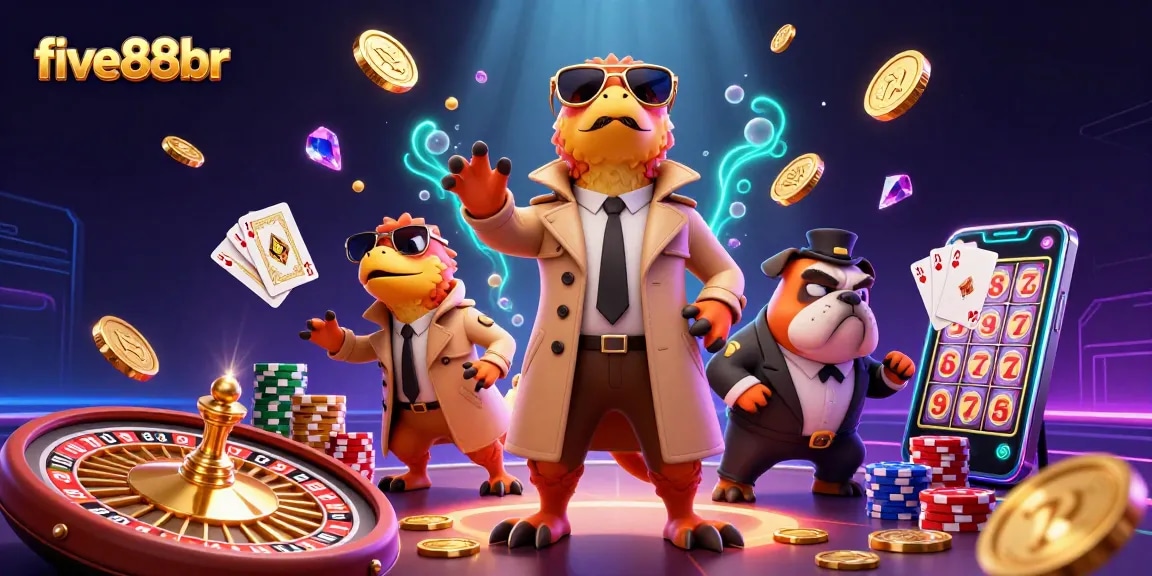 Experience excitement at five88br with raptors trying to sneak into a casino VIP lounge.