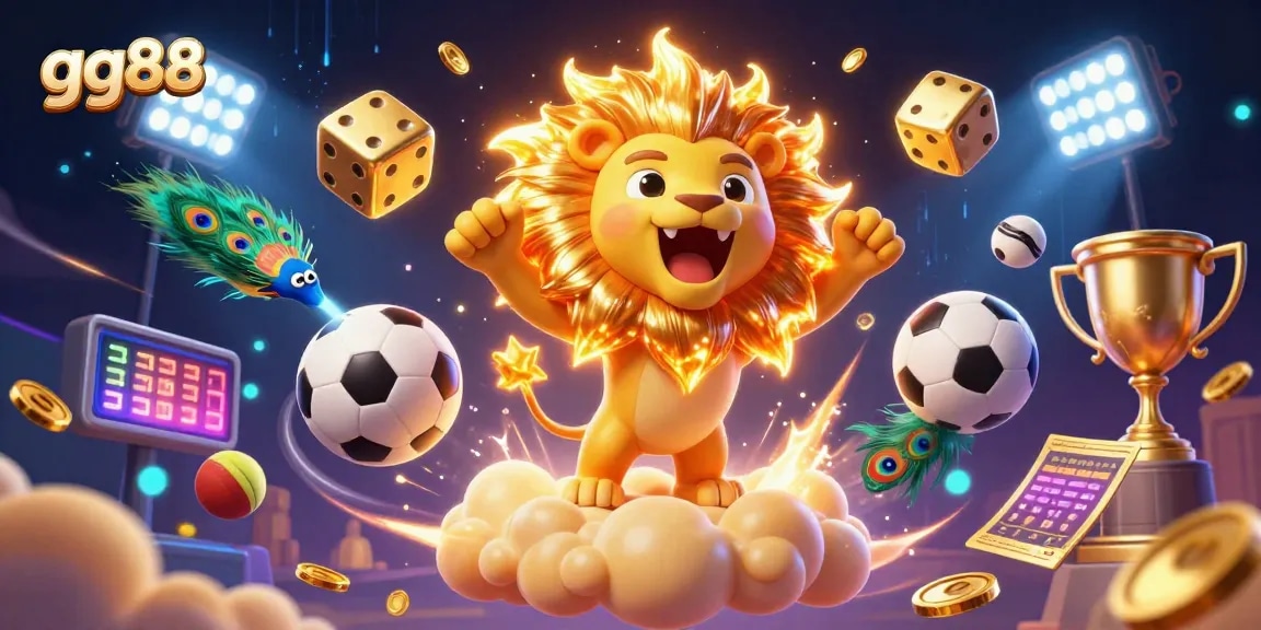 Experience thrilling wins at gg88 with vibrant 3D casino elements and exciting game visuals.