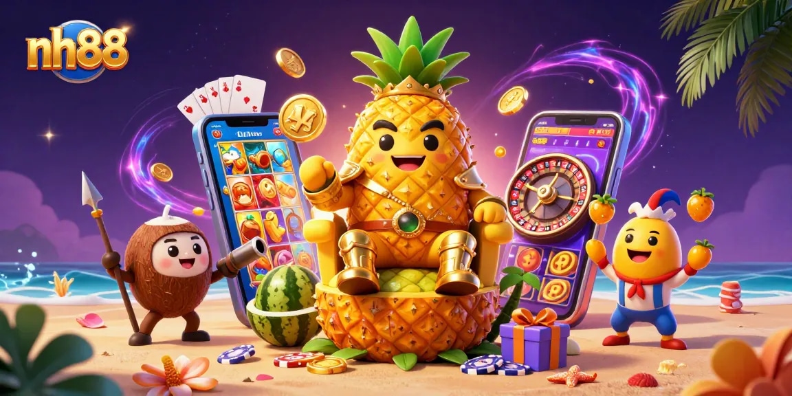 Experience excitement at nh88 with a vibrant golden pineapple king and casino games galore.