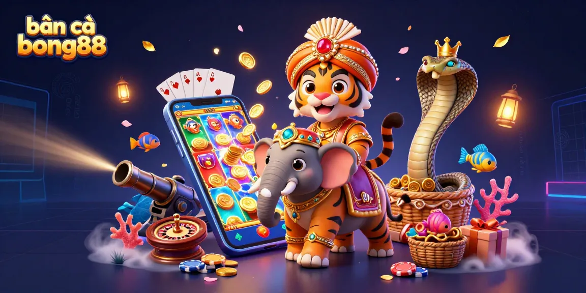 Bắn cá bong88 offers an immersive underwater gaming experience with vibrant sea creatures and exciting prizes.