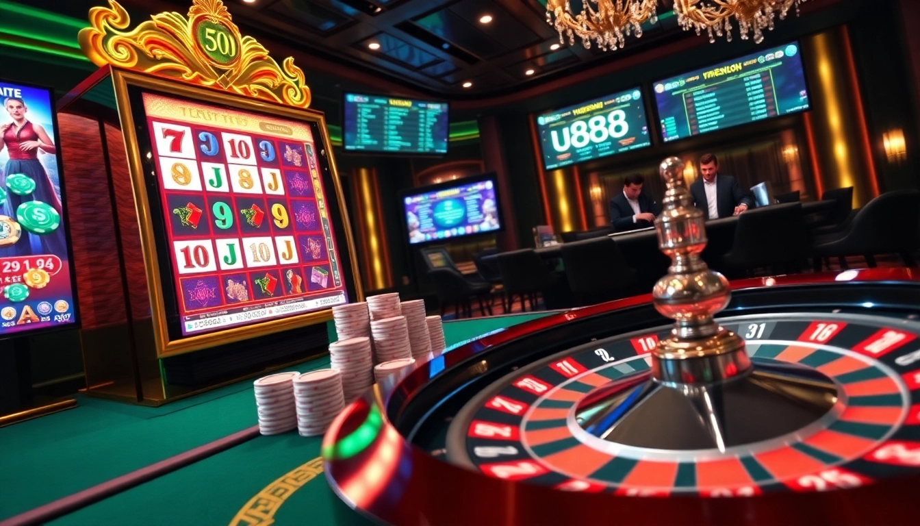 Experience thrilling online gaming at u888 with vibrant casino visuals and dynamic action.