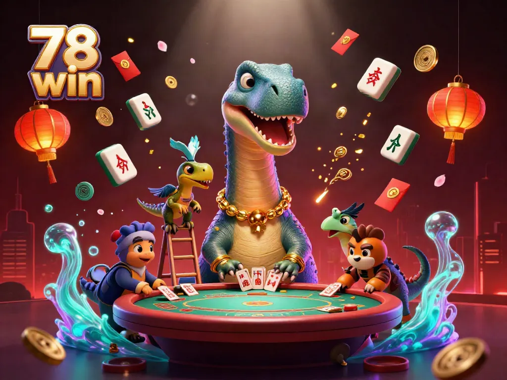 Experience thrilling gameplay at 78 win with a whimsical 3D casino scene featuring vibrant characters and dynamic elements.