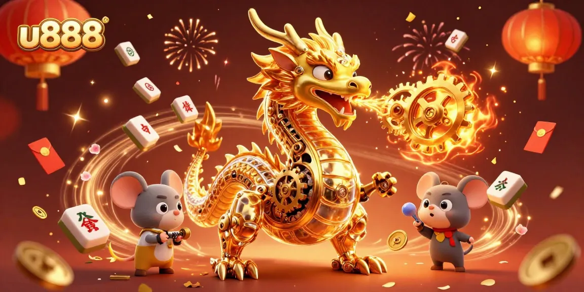 Experience the excitement of u888 casino with golden dragons and dynamic celebrations.