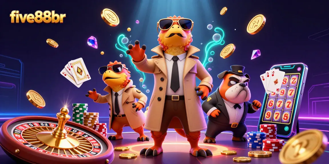 Experience excitement at five88br with raptors trying to sneak into a casino VIP lounge.
