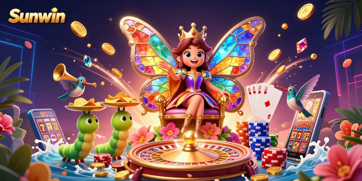 Experience thrilling wins at Sunwin with vibrant 3D casino elements and exciting game features.
