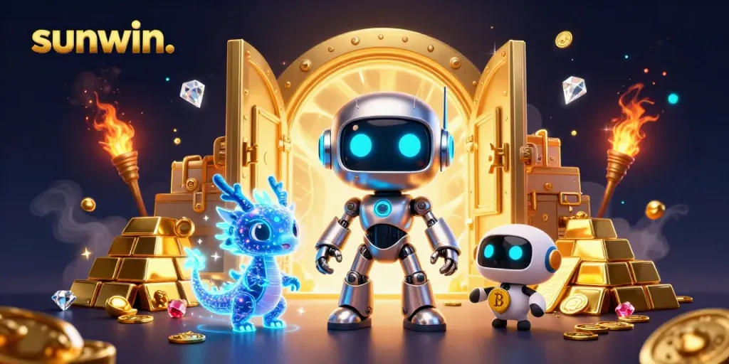 Experience thrilling gaming at sunwin. with vibrant 3D characters and dazzling casino elements.