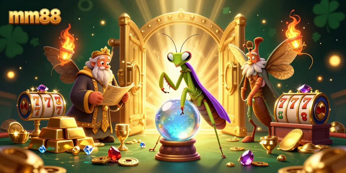 Experience thrilling wins with mm88's vibrant slot gameplay featuring fortune tellers and mystical treasures.