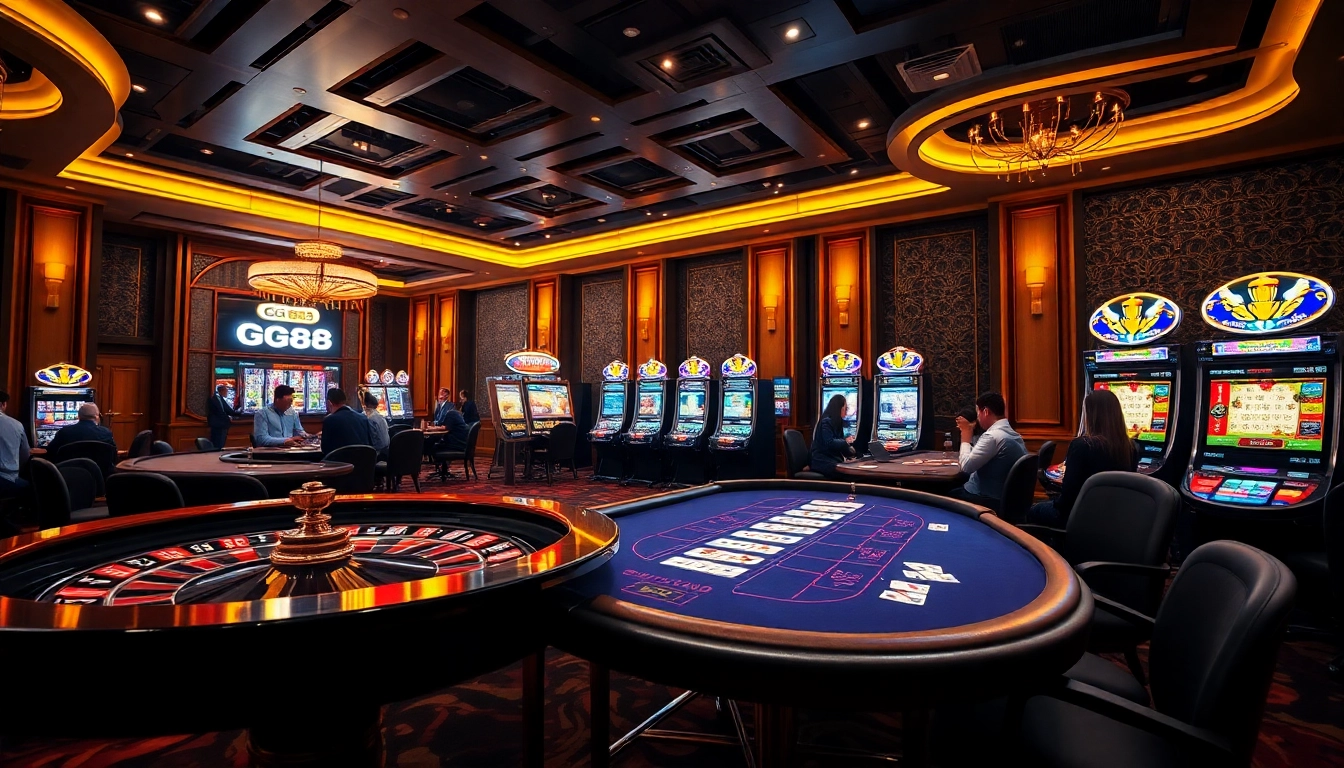 Experience the excitement of GG88 with vibrant casino elements and engaged players.